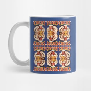 ACID BATH Tiger HERO | Mirror Psychic | Tiger Circus Popart | Vintage Circus Poster Bomb Reimagined | LSD Kaleidoscope Freakshow Mug